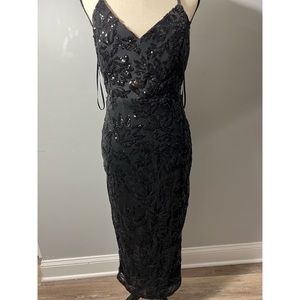 Midi Black evening dress